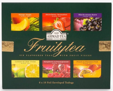 Herbata AHMAD TEA SELECTION LONDON FRUITYTEA mix 6x10 kopert Ahmad Herbata AHMAD TEA SELECTION LONDON FRUITYTEA mix 6x10 kopert Ahmad
