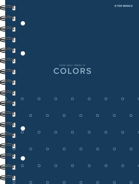 Kołozeszyt TOPCOLORS 2SPI A4 100K 70G kratka niebieskibieski 400169230 Top 2000 Top 2000