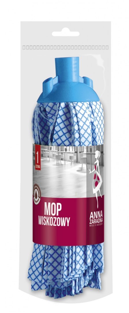 Mop wiskozowy kratka PB-3937 ANNA ZARADNA Anna Zaradna Mop wiskozowy kratka PB-3937 ANNA ZARADNA Anna Zaradna