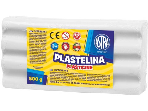 Plastelina Astra 500g biała, 303117002 Astra Plastelina Astra 500g biała, 303117002 Astra
