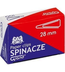 Spinacz T-28 mm GRAND trójkątny 10op x 100sztuk 110-1386 Grand Spinacz T-28 mm GRAND trójkątny 10op x 100sztuk 110-1386 Grand