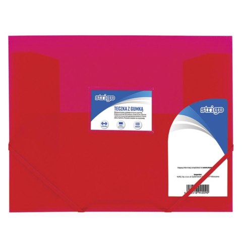 Teczka z gumką PP A4 różowa SF028 STRIGO Strigo Teczka z gumką PP A4 różowa SF028 STRIGO Strigo