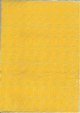 CYFRY_ samop. 1cm (8) żółte ARTDRUK Artdruk