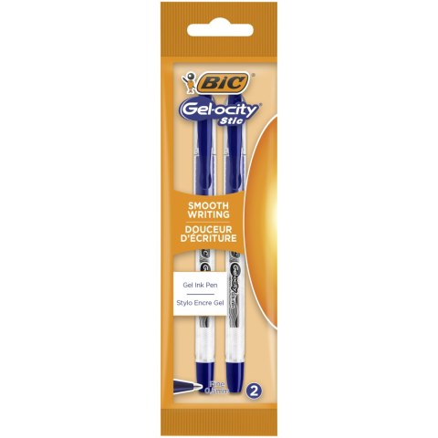 Długopis żelowy BIC Gel-ocity Stic 0.5mm niebieski, blister 2szt, 989707 Bic Długopis żelowy BIC Gel-ocity Stic 0.5mm niebieski, blister 2szt, 989707 Bic