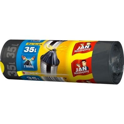 JAN NIEZBĘDNY Worki HD Classic taśma 35l 18 szt. 10473 Jan Niezbędny JAN NIEZBĘDNY Worki HD Classic taśma 35l 18 szt. 10473 Jan Niezbędny
