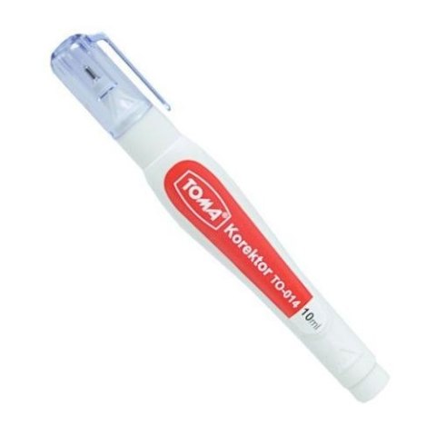 Korektor w płynie, końcówka metalowa, 10ml biały TO-014 Toma Toma Korektor w płynie, końcówka metalowa, 10ml biały TO-014 Toma Toma