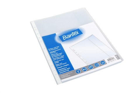 Koszulki groszkowe z klapką A4 120 mic., w folii (10szt) BANTEX 100550132 Bantex Koszulki groszkowe z klapką A4 120 mic., w folii (10szt) BANTEX 100550132 Bantex