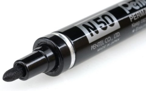 Marker permanentny N50 czarny okrągła końcówka PENTEL Pentel Marker permanentny N50 czarny okrągła końcówka PENTEL Pentel