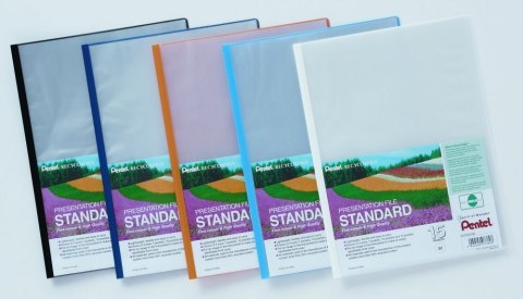 Skoroszyt prezentacyjny, 15 kieszeni żółty DCP3415-G PENTEL (X) Pentel