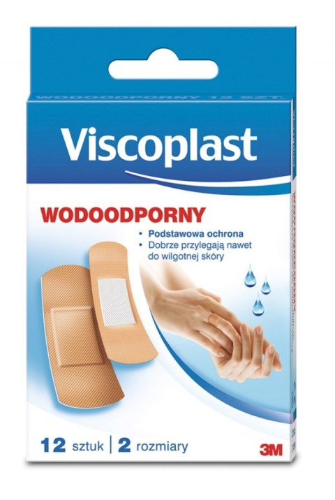 Zestaw plastrów VISCOPLAST, wodoodporne, 12szt. UU001624731 Viscoplast 3M Zestaw plastrów VISCOPLAST, wodoodporne, 12szt. UU001624731 Viscoplast 3M