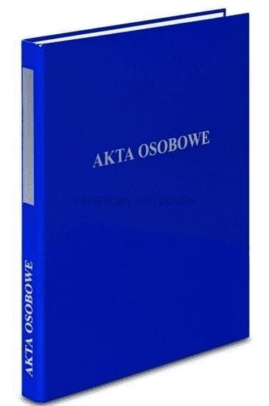 Segregator A4/2, dwuringowy, AKTA OSOBOWE niebieski VAUPE, 030/03 VauPe