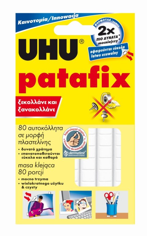 Masa samoprzylepna PATAFIX 50g UHU 43500 (80kwadratów) Uhu Masa samoprzylepna PATAFIX 50g UHU 43500 (80kwadratów) Uhu