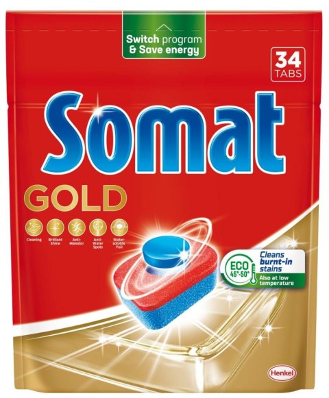 SOMAT Tabletki do zmywarki 34 szt. GOLD 577105 Somat SOMAT Tabletki do zmywarki 34 szt. GOLD 577105 Somat