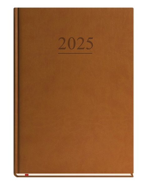 Terminarz Klasyczny B5 2025 - ciemno brązowy Michalczyk i Prokop T-221V-S2 kalendarz 1 strona 1 tydzień + strona na notatki Michalczyk i Prokop