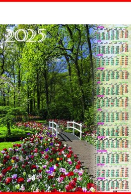 Kalendarz Plakatowy B-1, P04 - ALEJA 2025 TELEGRAPH Telegraph