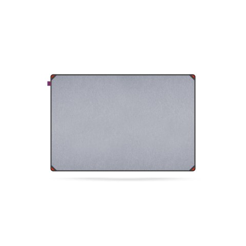 Tablica filcowa MemoBe idea EDGE ALL BLACK, powierzchnia popielata, rama aluminiowa czarna, 90x60 cm MITF090060.81.61.51 MemoBe