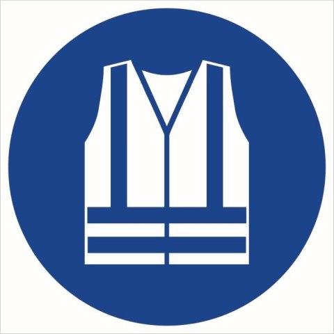 Tabliczka Nakaz stosowania kamizelki odblaskowej ZZ-26n/17974ZN (X) Reis