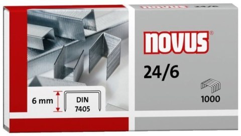Zszywki NOVUS 24/6 DIN 1000szt. 040-0158 Novus Zszywki NOVUS 24/6 DIN 1000szt. 040-0158 Novus