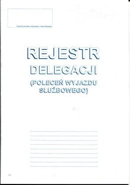 505-1R Rejestracja delegacji A4 (poleceń wyjazdu służbowego) Michalczyk i Prokop