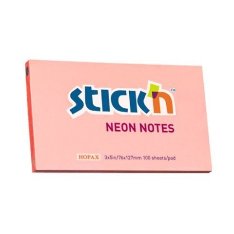Bloczek STICKN 127x76mm różowy neonowy 100k 21170 STICKN StickN Bloczek STICKN 127x76mm różowy neonowy 100k 21170 STICKN StickN
