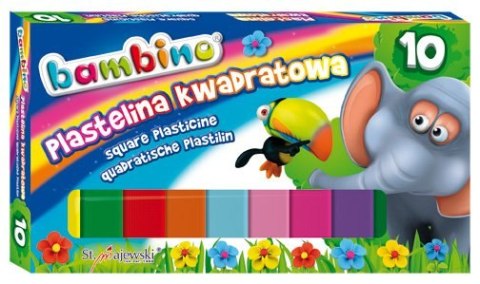 Plastelina BAMBINO 10 kol. Kwadrat *2823 ST.MAJEWSKI St.Majewski Plastelina BAMBINO 10 kol. Kwadrat *2823 ST.MAJEWSKI St.Majewski