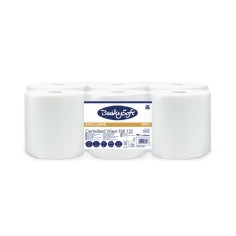 Ręcznik w roli centralnego dozowania midi (6rolek) biały, celuloza, 2w, 150m, PREMIUM, 96601, BULKYSOFT Bulky Soft