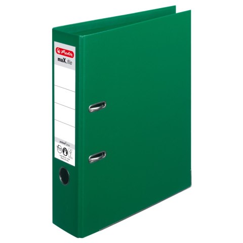 Segregator maX.file Protect Plus 8 cm, zielony 10834349 Herlitz Herlitz Segregator maX.file Protect Plus 8 cm, zielony 10834349 Herlitz Herlitz