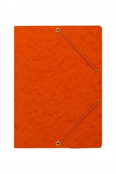 Teczka z gumką rogi DOTTS A4 preszpan pomarańczowa 390g Dotts