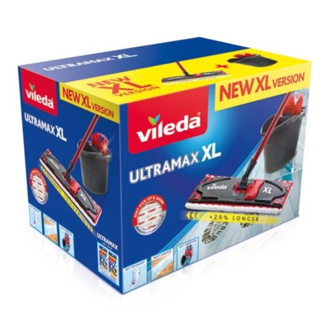 VILEDA Zestaw ULTRAMAX XL BOX - mop płaski + wiadro (15661) Vileda