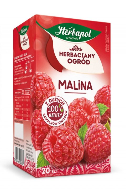 Herbata HERBAPOL HERBACIANY OGRÓD Malina (20 saszetek) Herbapol Herbata HERBAPOL HERBACIANY OGRÓD Malina (20 saszetek) Herbapol