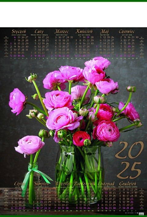 Kalendarz Plakatowy B-1, P16 - BUKIET 2025 TELEGRAPH Telegraph