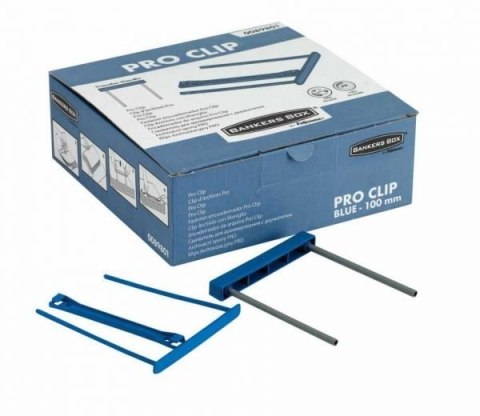 Klipsy archiwizacyjne Pro Clip niebieskie (50szt) 89801 FELLOWES Fellowes Klipsy archiwizacyjne Pro Clip niebieskie (50szt) 89801 FELLOWES Fellowes