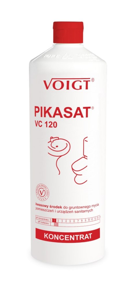 Koncentrat do czyszczenia urządzeń sanitarnych 1L VC120, Voigt Pikasat Voigt Koncentrat do czyszczenia urządzeń sanitarnych 1L VC120, Voigt Pikasat Voigt