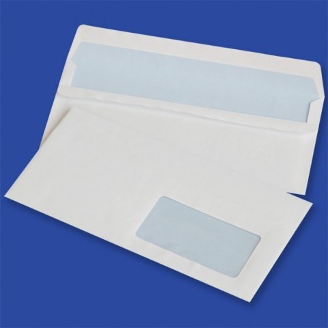 Koperty DL SK białe 75g okno prawe 45x90mm (1000szt.) NC samoklejące 11221200 NC Koperty Koperty DL SK białe 75g okno prawe 45x90mm (1000szt.) NC samoklejące 11221200 NC Koperty
