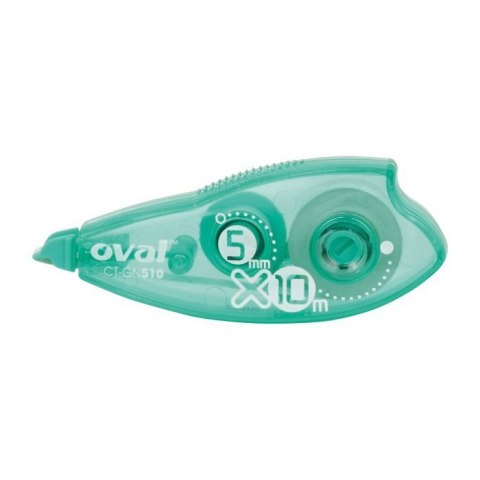 Korektor w taśmie OVAL CT-GN 510/B, biały, 5 mm x 10 m 160-1876 Oval Korektor w taśmie OVAL CT-GN 510/B, biały, 5 mm x 10 m 160-1876 Oval