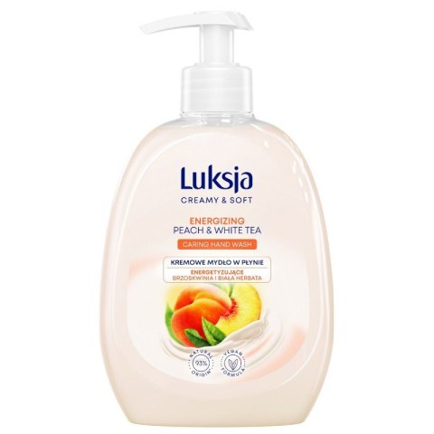 LUKSJA Mydło w płynie z dozownikiem 500 ml Peach&White Tea Luksja LUKSJA Mydło w płynie z dozownikiem 500 ml Peach&White Tea Luksja