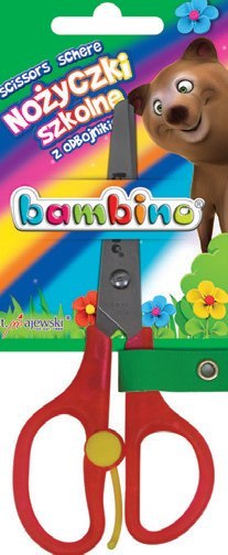 Nożyczki szkolne BAMBINO z odbojnikiem Bambino Nożyczki szkolne BAMBINO z odbojnikiem Bambino