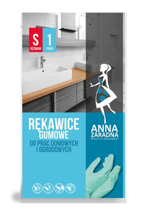 Rękawice gumowe S ANNA ZARADNA R-0745 Anna Zaradna Rękawice gumowe S ANNA ZARADNA R-0745 Anna Zaradna