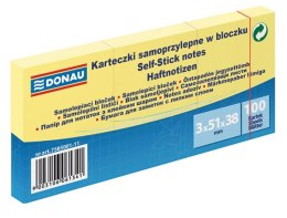 Bloczek samoprzylepne 3szt x 100 karteczek jasnożółte 51*38 7585001/1 DONAU Donau
