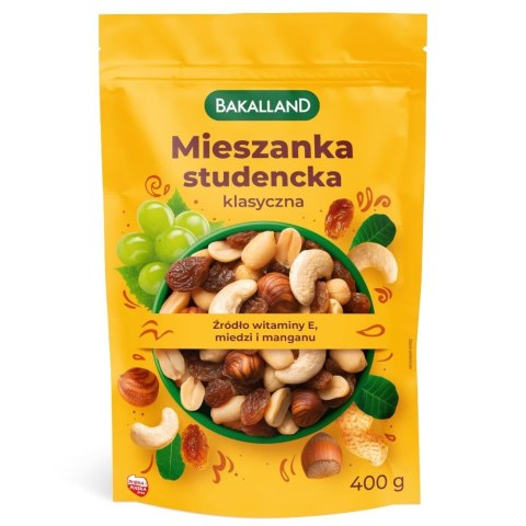 Mieszanka Studencka Klasyczna 400g BAKALLAND Bakalland Mieszanka Studencka Klasyczna 400g BAKALLAND Bakalland