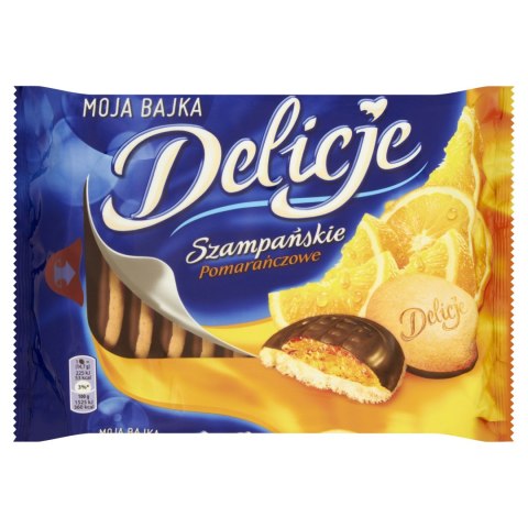 Ciastka DELICJE Szampańskie pomarańcza 294g Wedel Ciastka DELICJE Szampańskie pomarańcza 294g Wedel