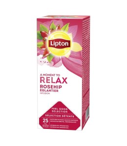 Herbata LIPTON RELAX ROSEHIP INFUSION (dzika róża) 25k.fol owocowa Lipton
