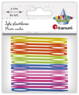Igły Titanum Craft-Fun Series igły plastikowe 20szt/7cm plastik 20 sztuk 623531 Titanum