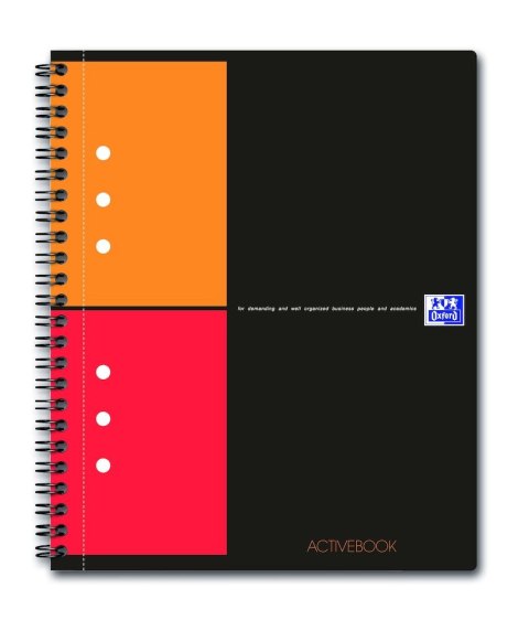 Kołonotatnik A5 80 kartek, kratka / tagi, INTERNATIONAL ACTIVEBOOK, OXFORD, 100102880 Oxford Kołonotatnik A5 80 kartek, kratka / tagi, INTERNATIONAL ACTIVEBOOK, OXFORD, 100102880 Oxford