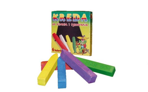 Kreda kolorowa 6szt.MAR-BOR B3 Mar Bor Kreda kolorowa 6szt.MAR-BOR B3 Mar Bor