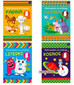 Książeczka A4 ze sztalugą mix 8 wzorów INTERDRUK 5481 Interdruk