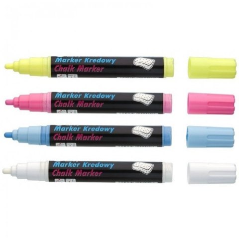 Marker kredowy, końcówka ścięta 15mm, 25g tuszu różowy TO-290 Toma Toma Marker kredowy, końcówka ścięta 15mm, 25g tuszu różowy TO-290 Toma Toma