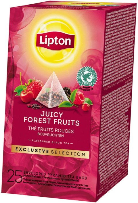 Herbata LIPTON PIRAMID FOREST FRUIT owoce leśne Exclusive Selection 25 kopert Lipton