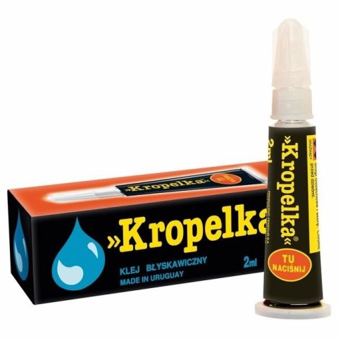 Klej błyskawiczny KROPELKA uniwersalny 2ml tubka Kropelka Klej błyskawiczny KROPELKA uniwersalny 2ml tubka Kropelka