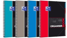 Kołonotatnik A4 80 kartek, kratka / tagi, STUDENT ORGANISERBOOK, OXFORD, 400019524 Oxford